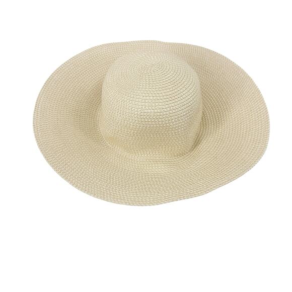 ERIC JAVITS Hampton Sun Straw Hat Beige Cream One Size NWT - Picture 4 of 12